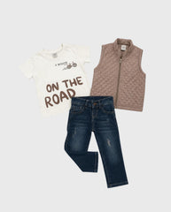 Conjunto 3 Piezas Chaleco Road Modelo