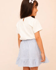 Conjunto Falda Rayas Limones modelo