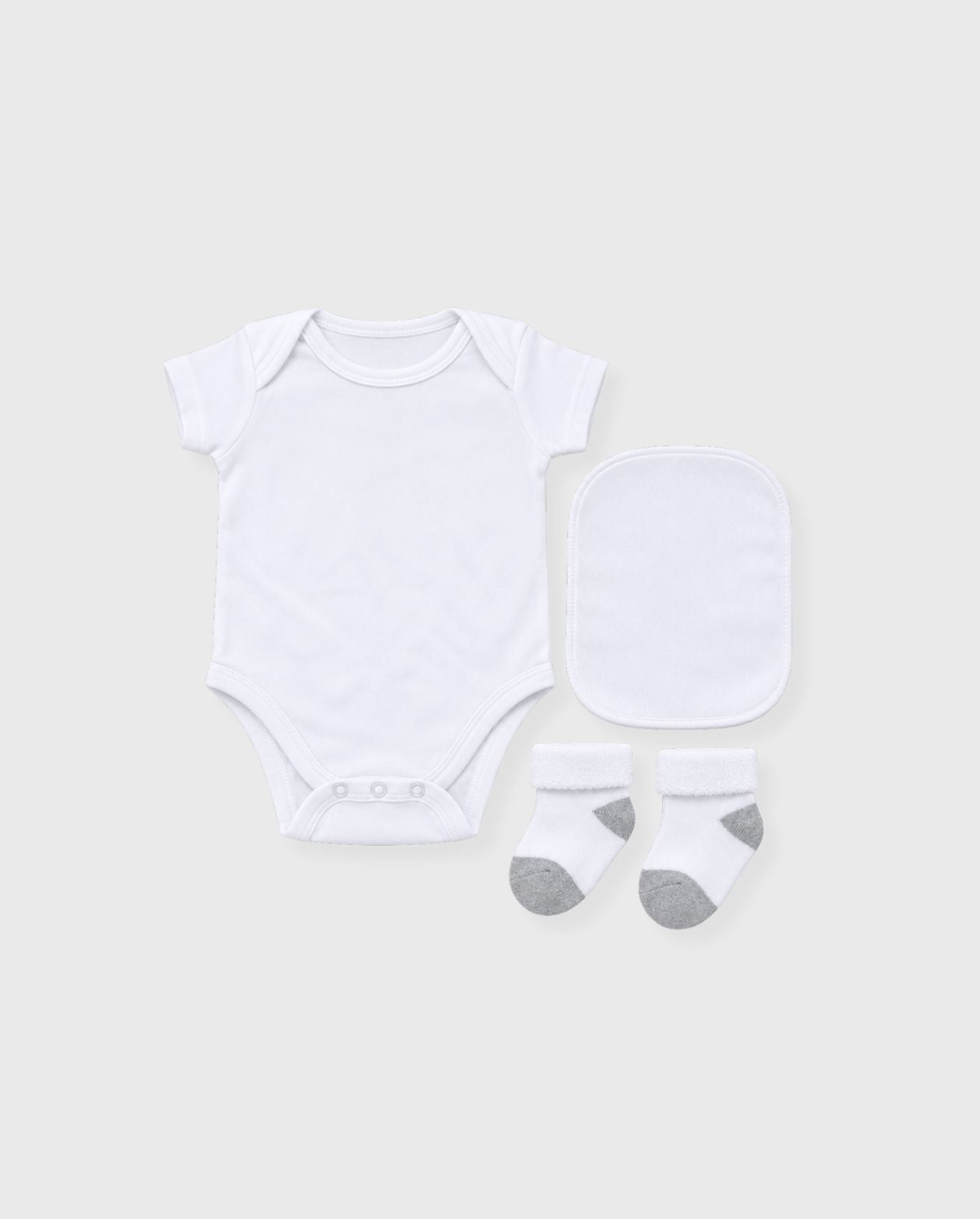 Set Primer Día Tejido Puntos Gris ESILO