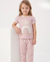 Pijama Pantalón Estampado Unicornio Color Surtido Pastel