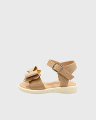 Sandalias Moño Oro Rosa Broche