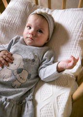 Vestido con Balaca Dog Gris Mayoral Modelo