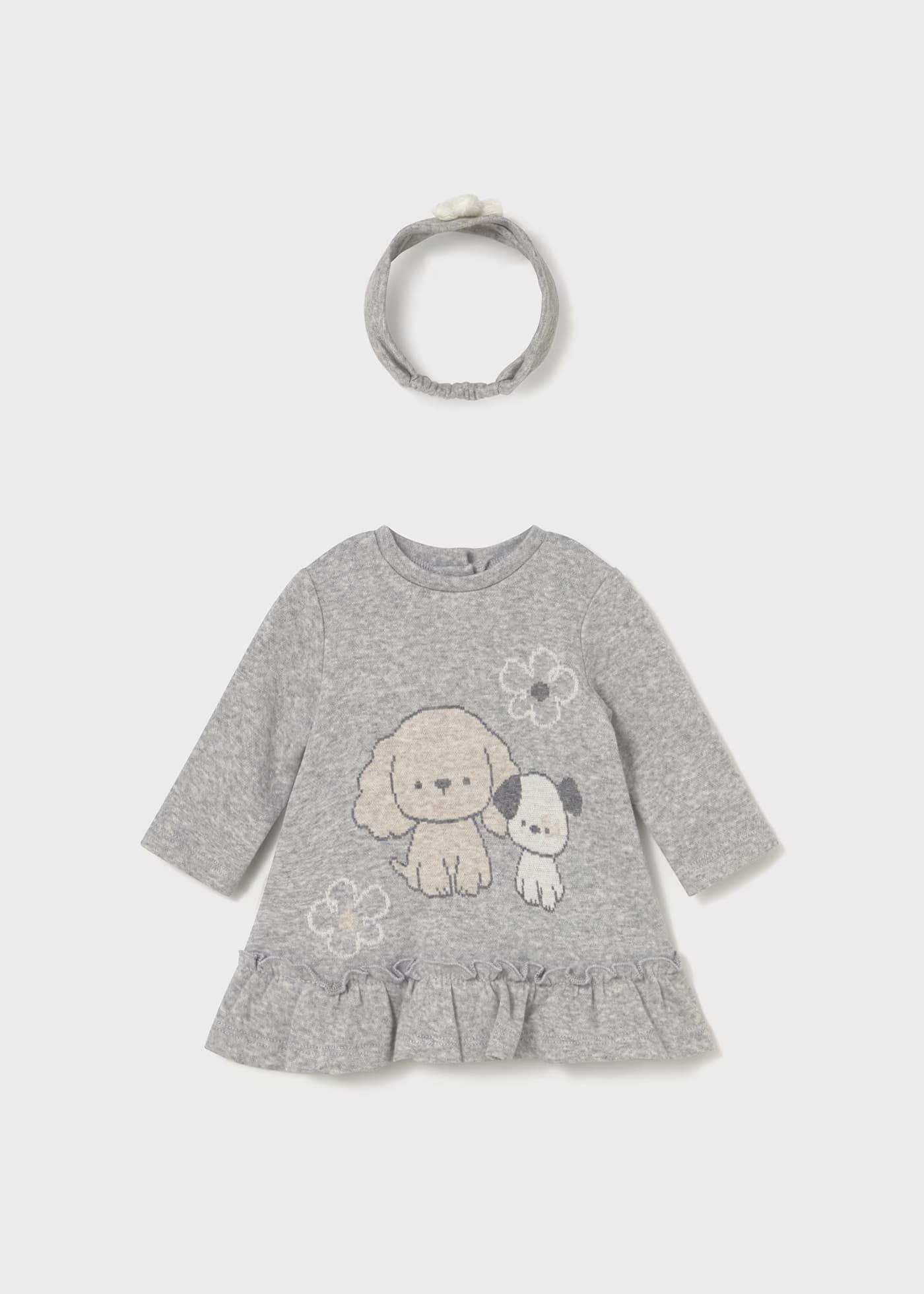 Vestido con Balaca Dog Gris Mayoral 