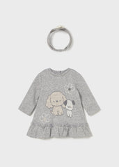 Vestido con Balaca Dog Gris Mayoral 