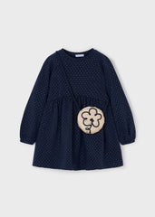 Vestido con Bolso Puntos Navy Mayoral Perfil
