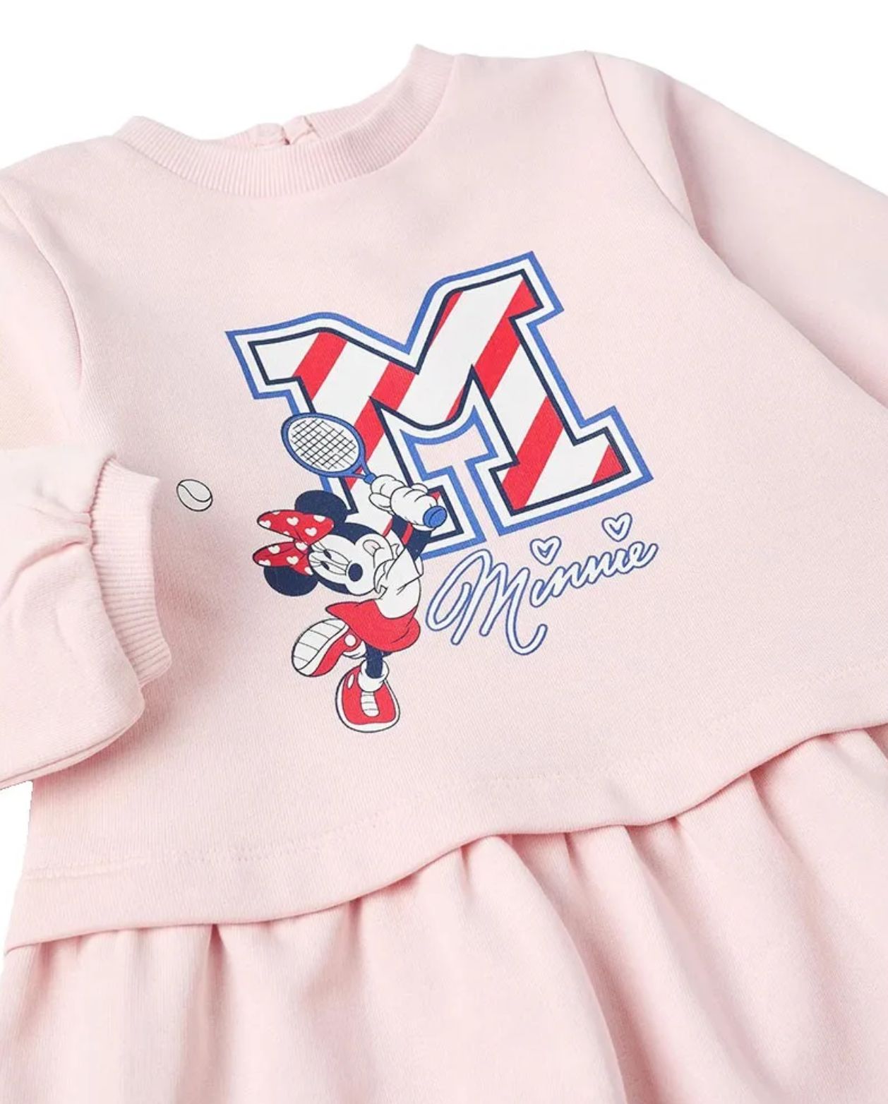 Vestido Estampado Minnie Rosa Zippy estilo