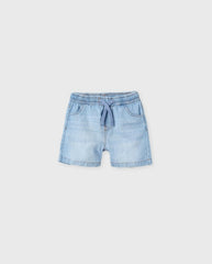 Bermuda Denim Resorte Cordon Zippy®