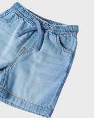 Bermuda Denim Resorte Cordon Zippy® detalle