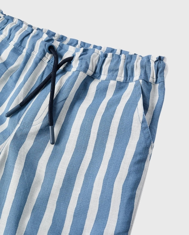 Bermuda Rayas Azul Zippy® cintura