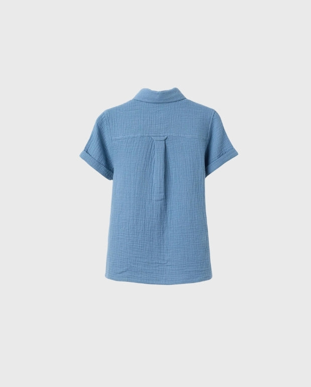 Camisa Manga Corta Bambula Azul Zippy® diseño