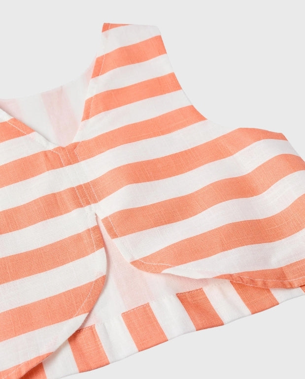 Conjunto Short Rayas Naranja Zippy® detalle