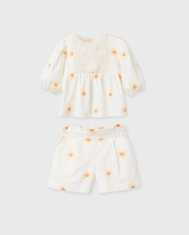 Conjunto ShortMargaritas Blanco Zippy® 