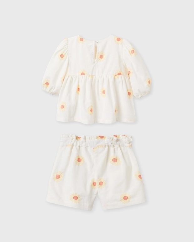 Conjunto ShortMargaritas Blanco Zippy® diseño