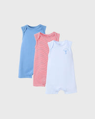 Set 3 Bodys Rayas Ballena Zippy