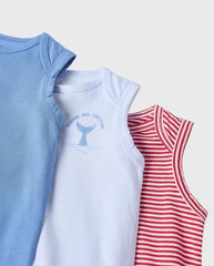 Set 3 Bodys Rayas Ballena Zippy detalle