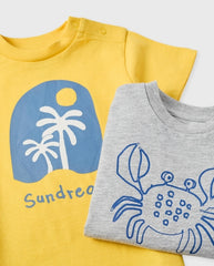 Set 2 Camisetas Estampado Palmeras Zippy® detalle