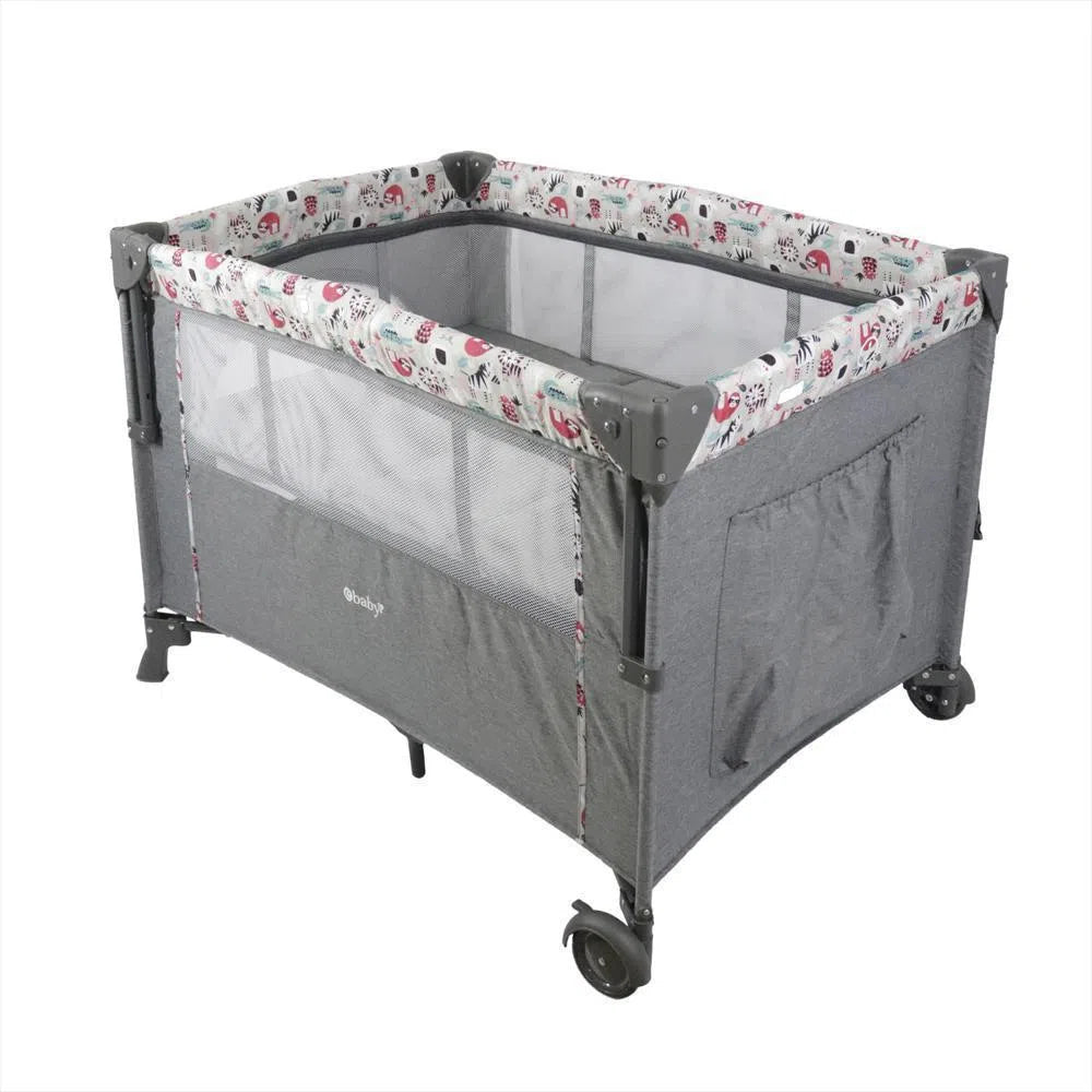 Corral Colecho Nala Gris / Rosado Ebaby EBABY
