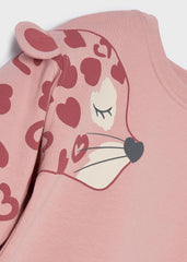 Saco Pullover Leopardo Rosa Mayoral Detalles