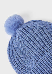 Gorro Con Manoplas Azul Mayoral Pompón