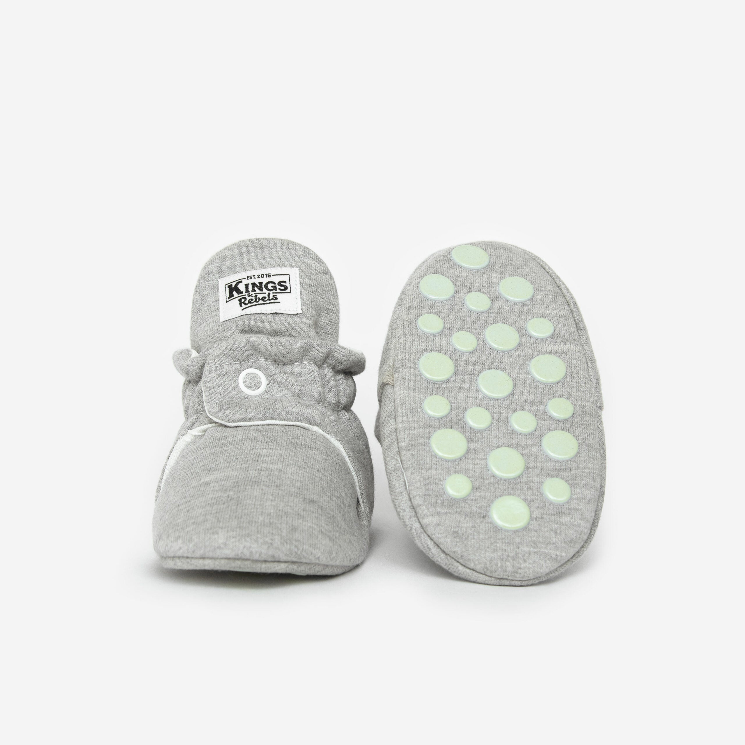 Botas Algodón Gripper Gris Jaspe Kings & Rebels 12M/24M Antideslizante