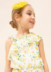 Enterizo Corto Estampado Floral Mayoral Niña