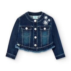 Chaqueta Denim Flores Boboli