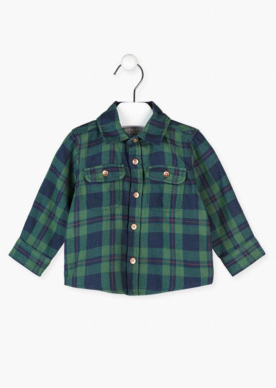 Camisa Cuadros Verde Losan LOSAN