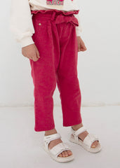 Pantalon Slouchy Correa Cereza