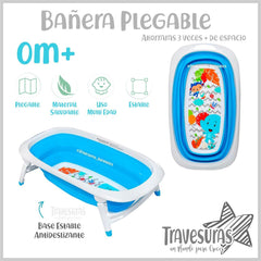 Bañera Plegable Azul Travesuras Infantiles