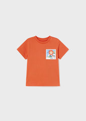 Camiseta Estampada Surf Naranja Mayoral