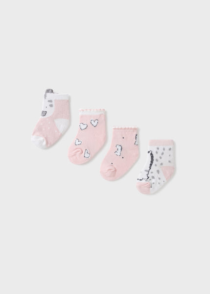 Pack 6 toallitas bebé rosadas jirafas - TRICOT