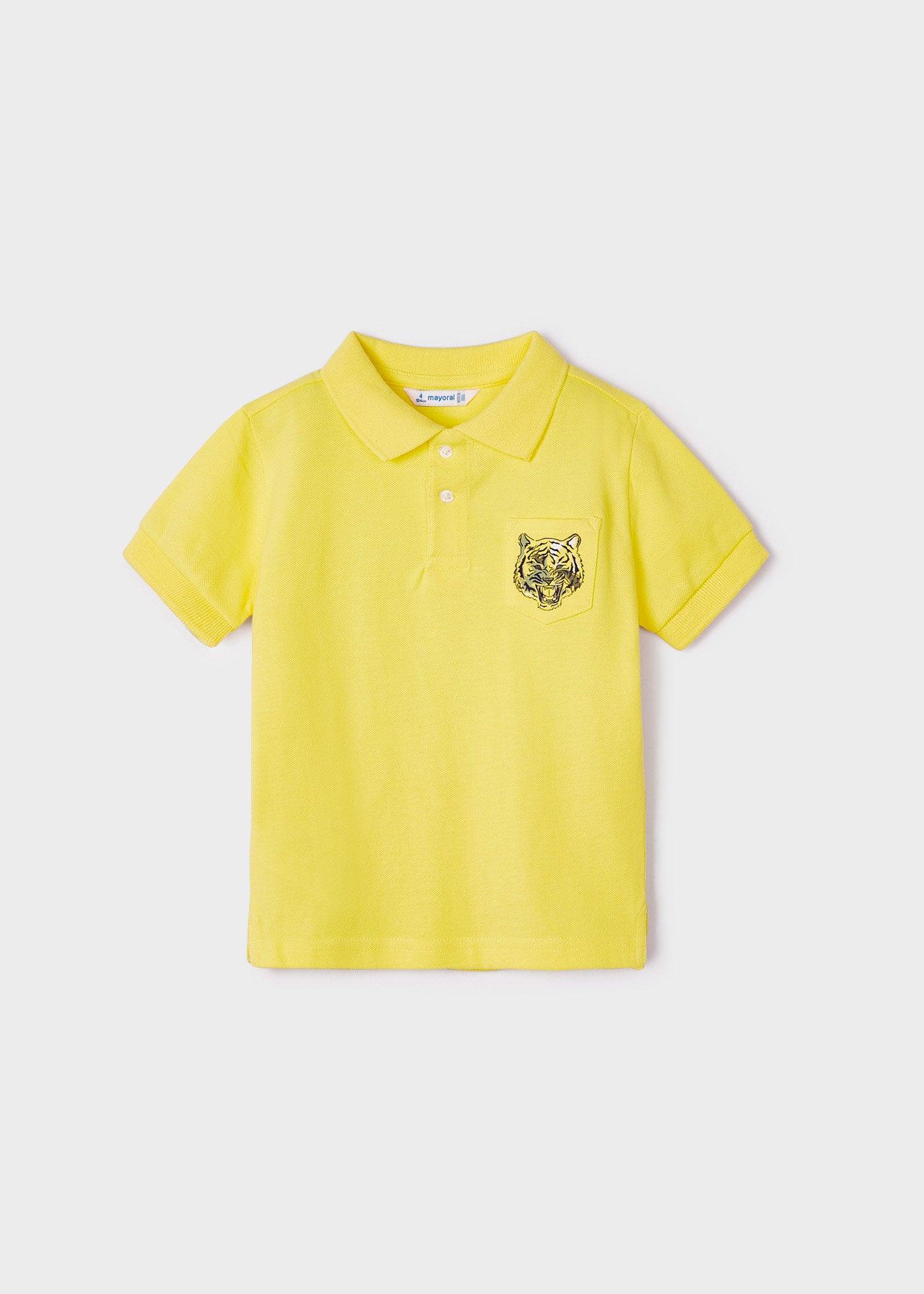 Polo Estampado Tigre Amarillo Mayoral  Bolsillo