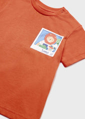 Camiseta Estampada Surf Naranja Mayoral León