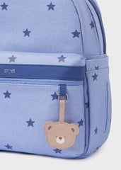 Pañalera Morral Con Cambiador Osito Azul Mayoral Estrellas