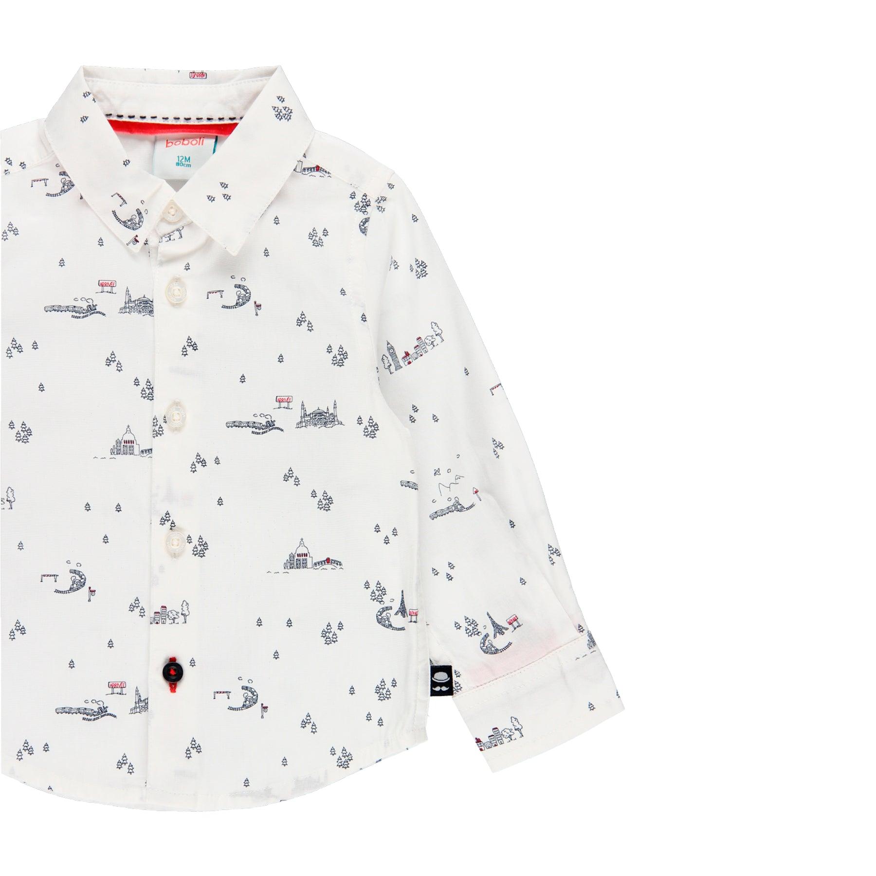 Camisa Estampada Tren BOBOLI