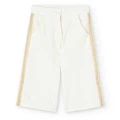 Pantalón Lentejuelas Blanco Boboli