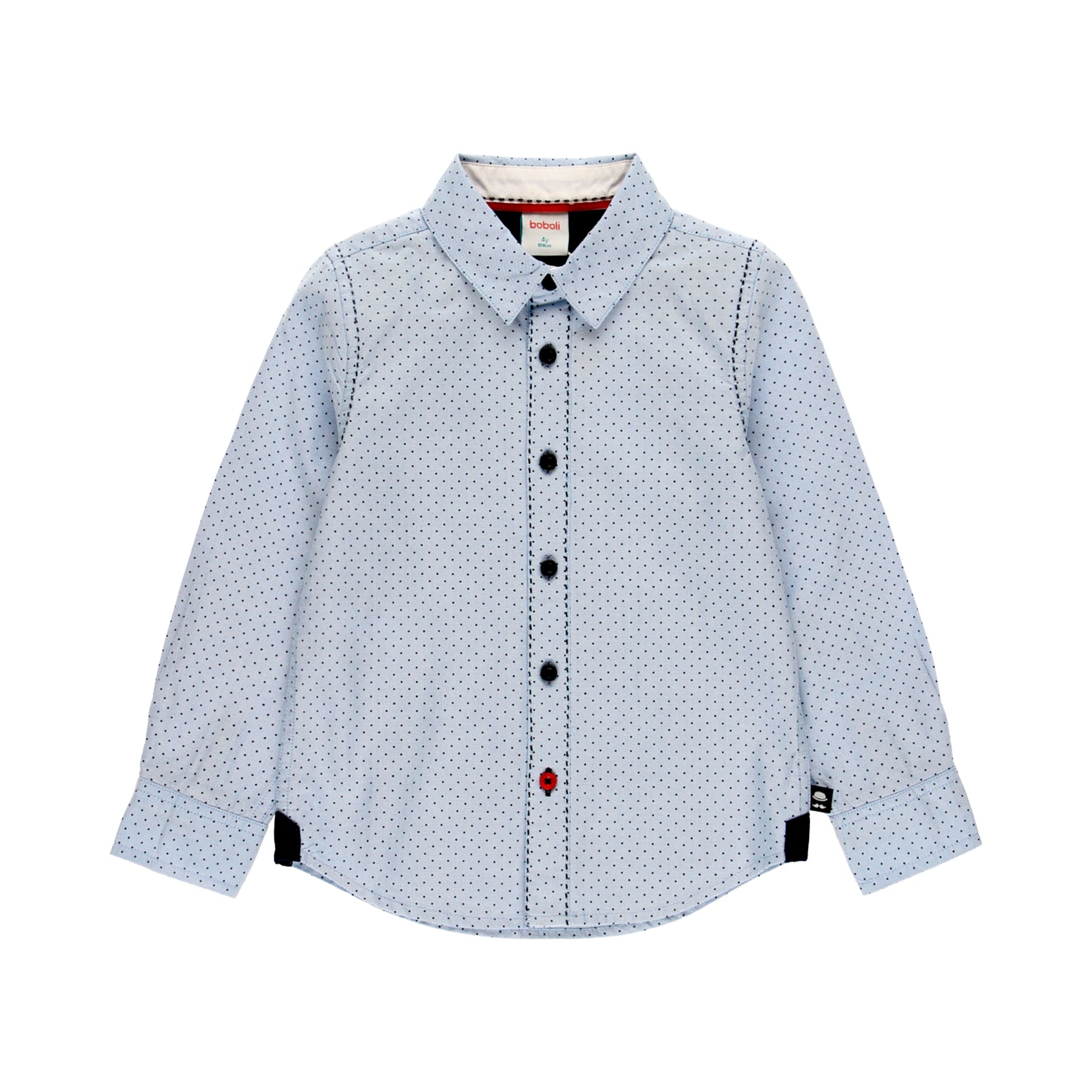 Camisa Puntos Azul BOBOLI