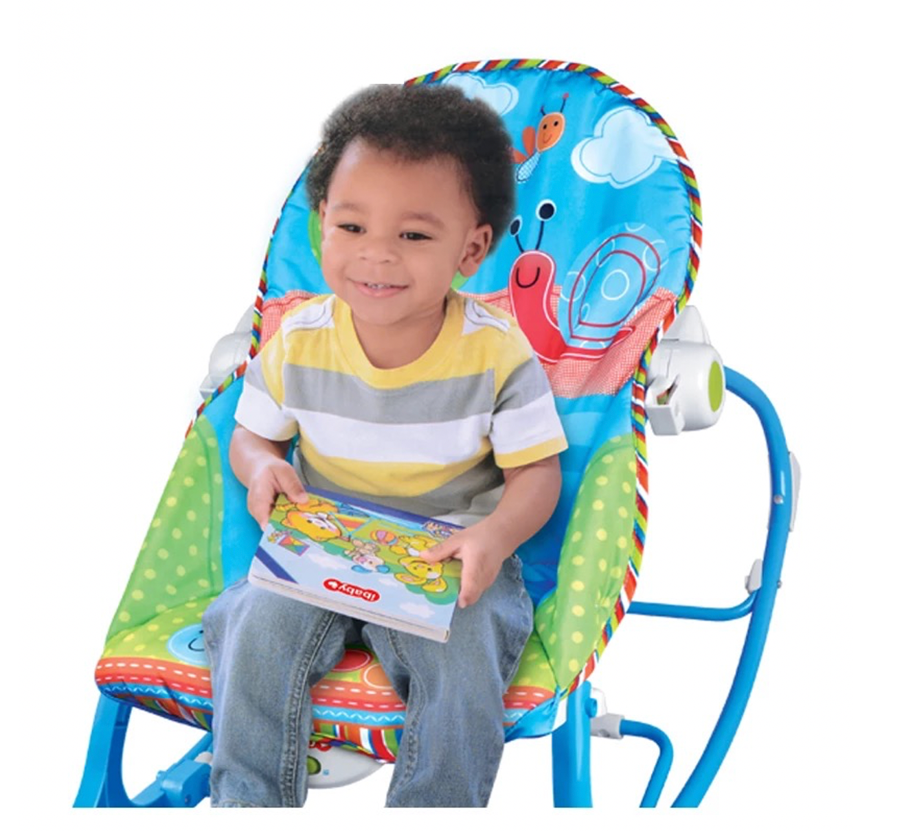 Silla Mecedora Vibradora Musical Sapo Verde bebe