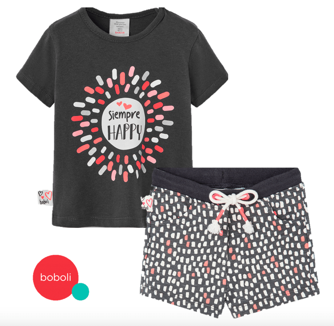 Conjunto Short Happy Boboli BOBOLI