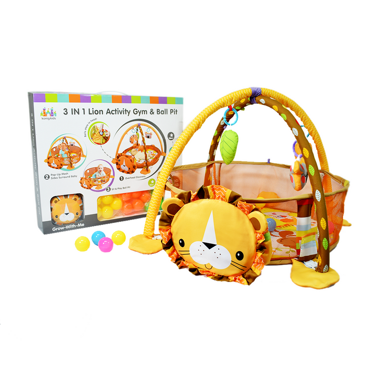 Gimnasio De Pelotas 3 En 1 León Travesuras Infantiles