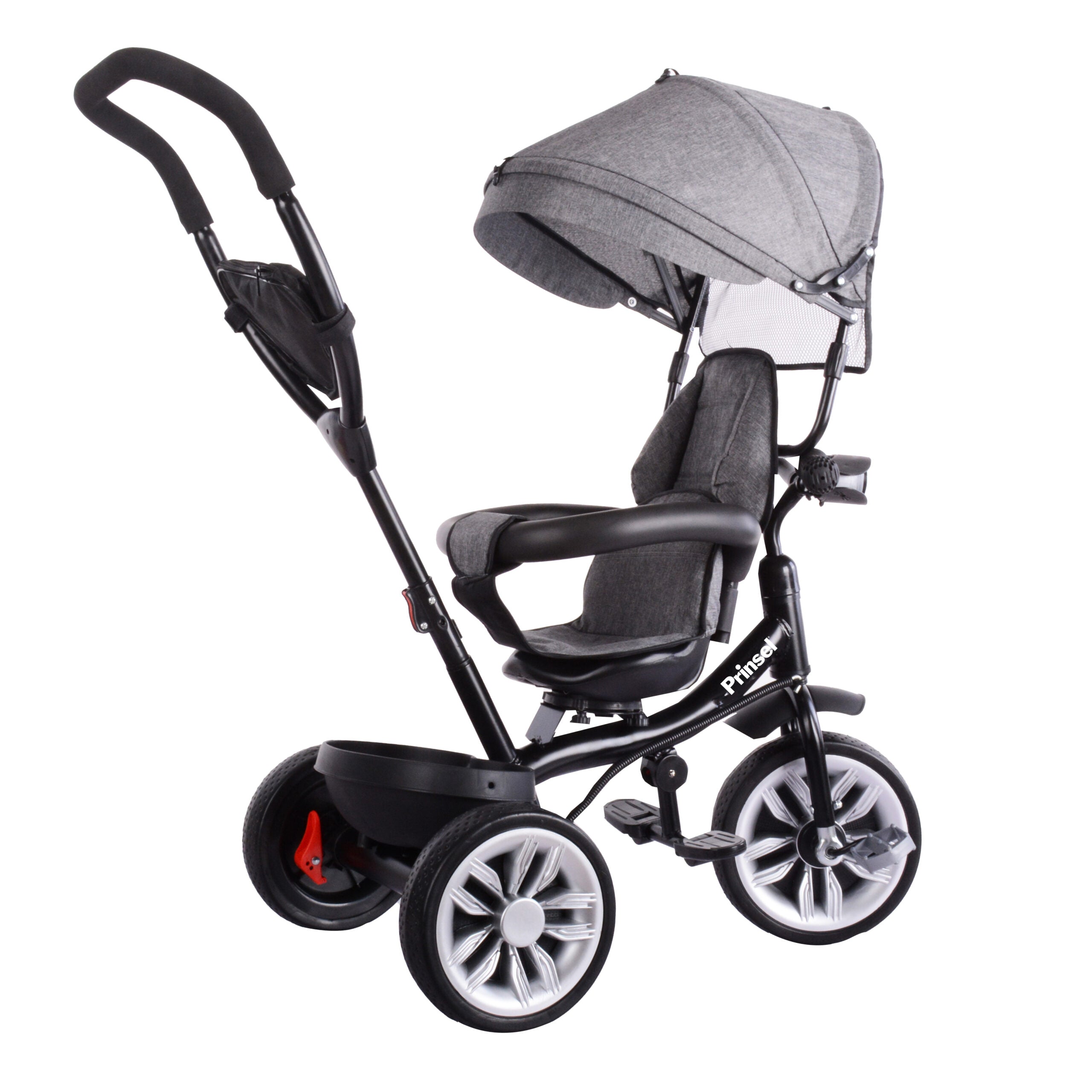 Triciclo Sun 360 Grados Gris Prinsel Travesuras Infantiles