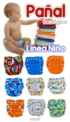 Pañal Ecológico Estampado Surtido Niño