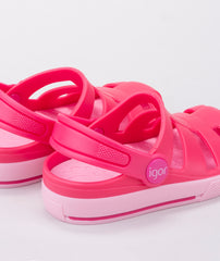 Sandalias Ola Combi Fucsia Igor Detalles