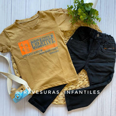 Conjunto Camiseta Estampada Niño Amen AMEN