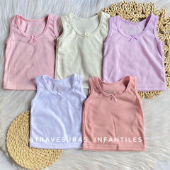 Set X5 Camisillas Esqueleto Colores