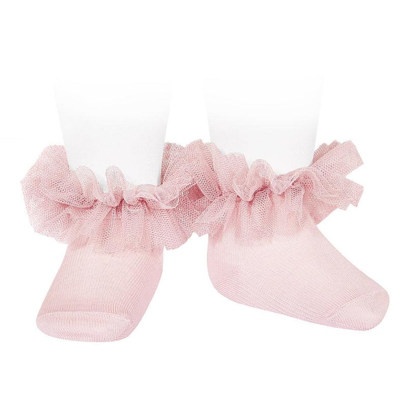Media Tobillera Tull Rosa