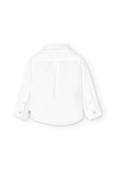 Camisa Manga Larga Blanca Corbatin Boboli