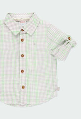 Camisa Lino Cuadros BOBOLI