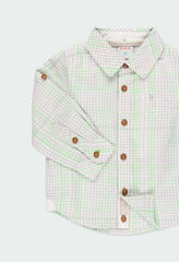 Camisa Lino Cuadros BOBOLI