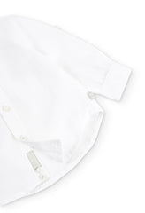 Camisa Elegant Lino Blanco Manga Larga Boboli